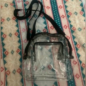 Clear back to school crossbody bag/purse